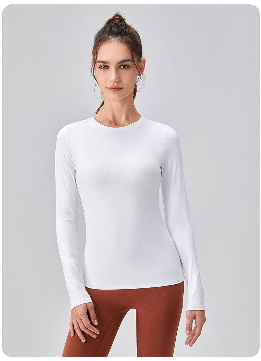 T. Skinny Slimming Nude Feel High Elastic Yoga Leggings Workout Clothes - enhanced image 19