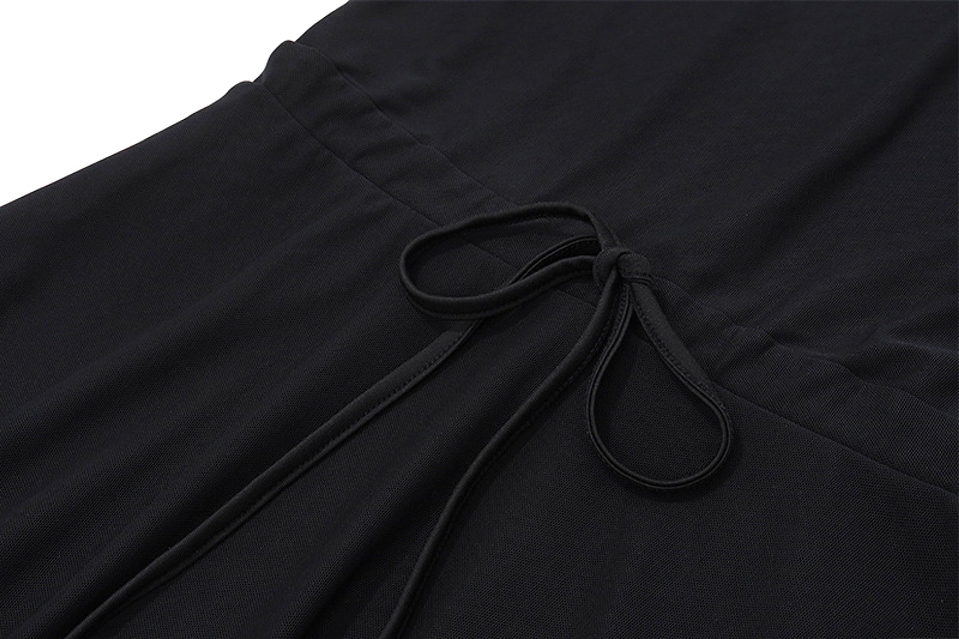 Temperament Crew Neck Horn Long Sleeve Mesh Dress Skinny Skirt - enhanced image 19
