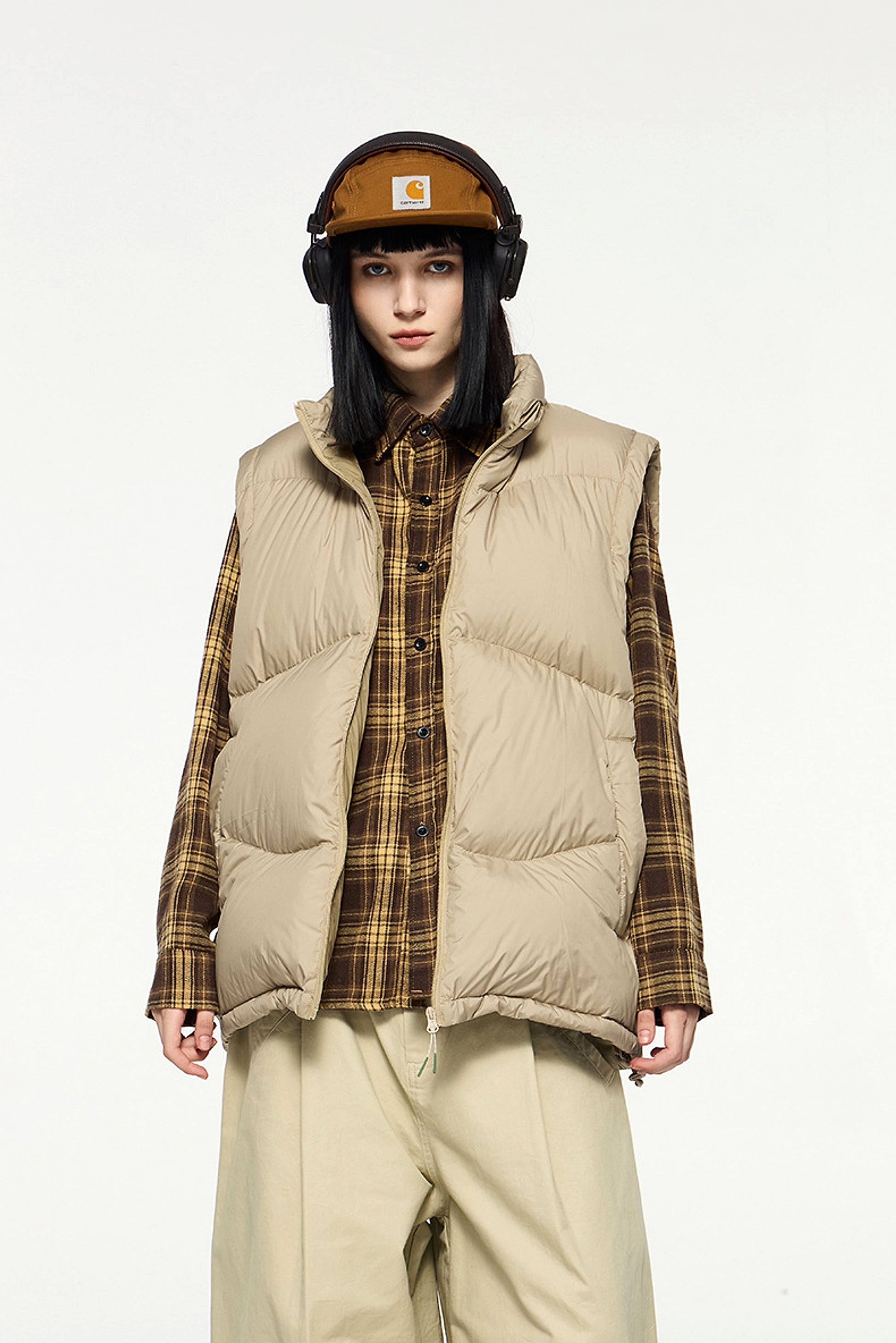 Thin And Portable Puff Down Vest White Duck Down Warm Vest Coat - enhanced image 19