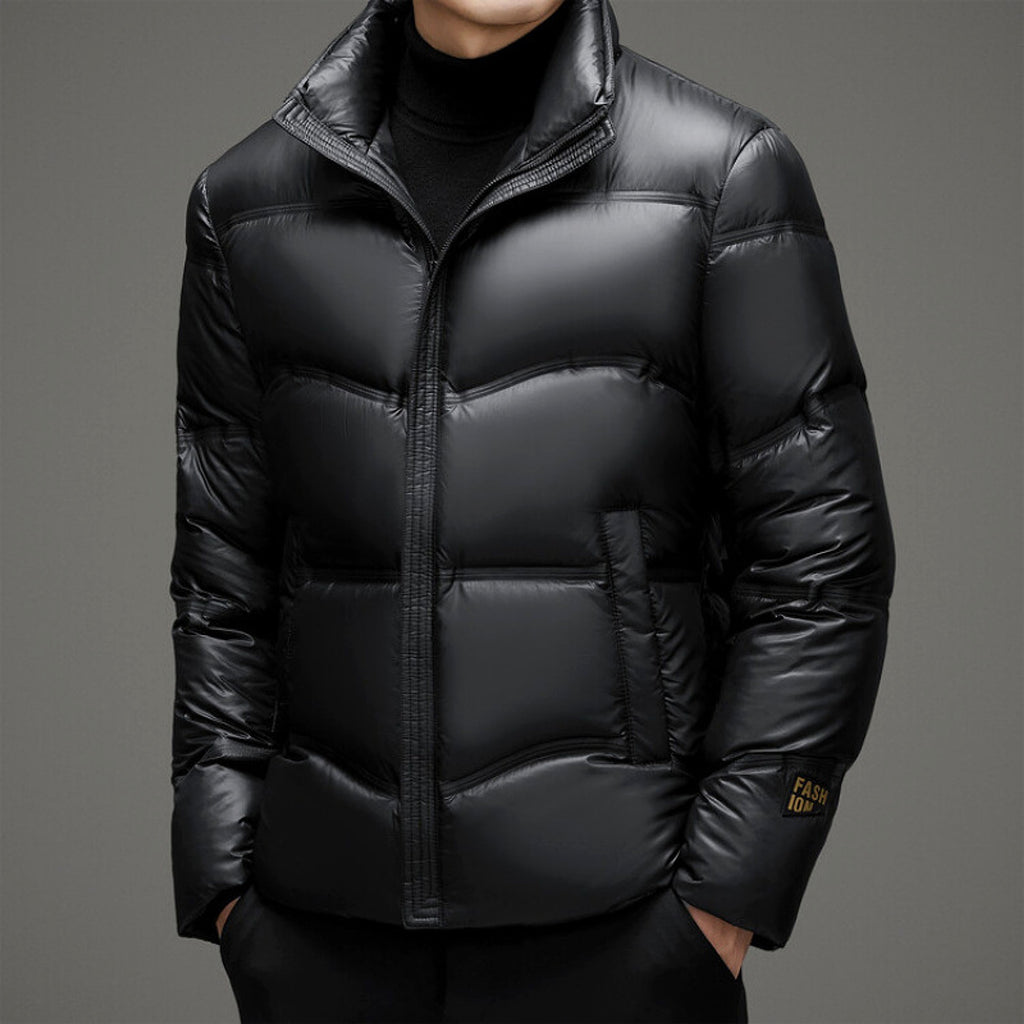 Winter Mid-old Men's Down Jacket Stand Collar Coat Thickened Protection Men - enhanced image 19