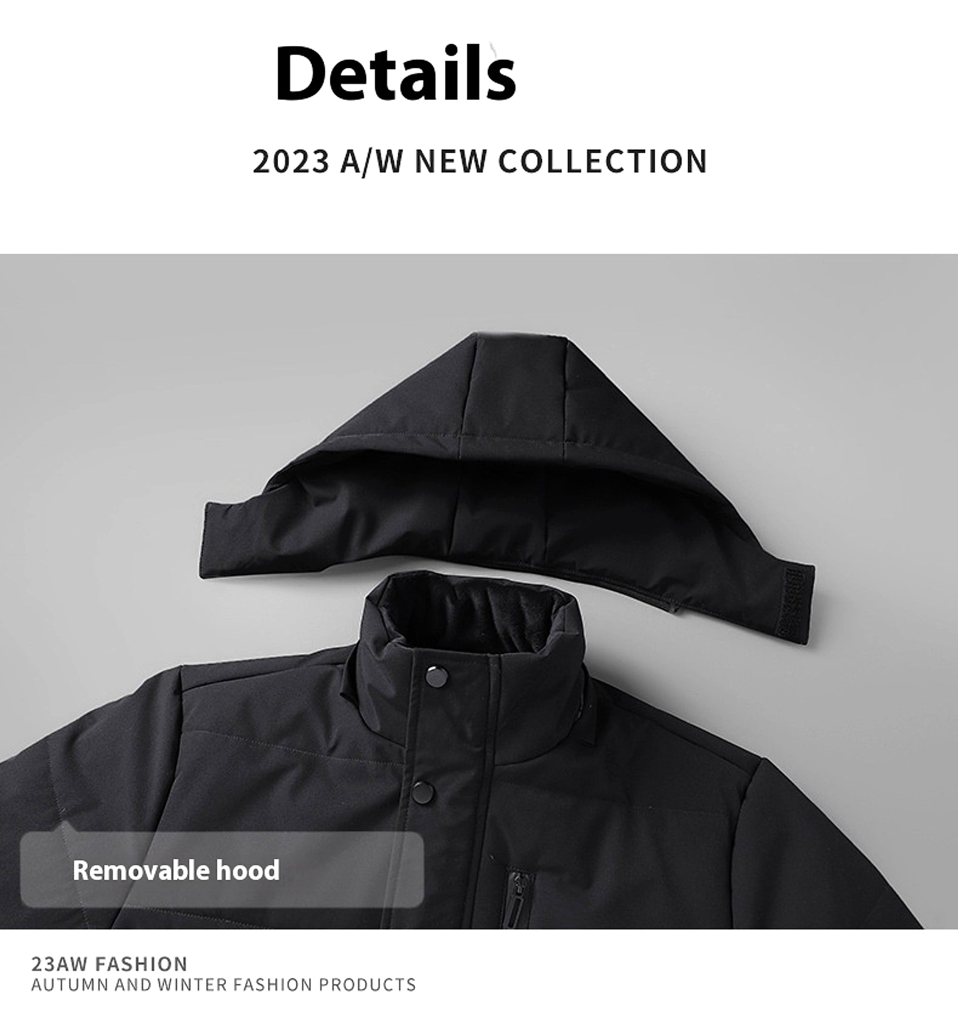 Winter Popular Middle-aged And Elderly Cotton Down Jacket Men Fleece-lined Thickened Hooded Warm Middle-aged And Elderly - enhanced image 19