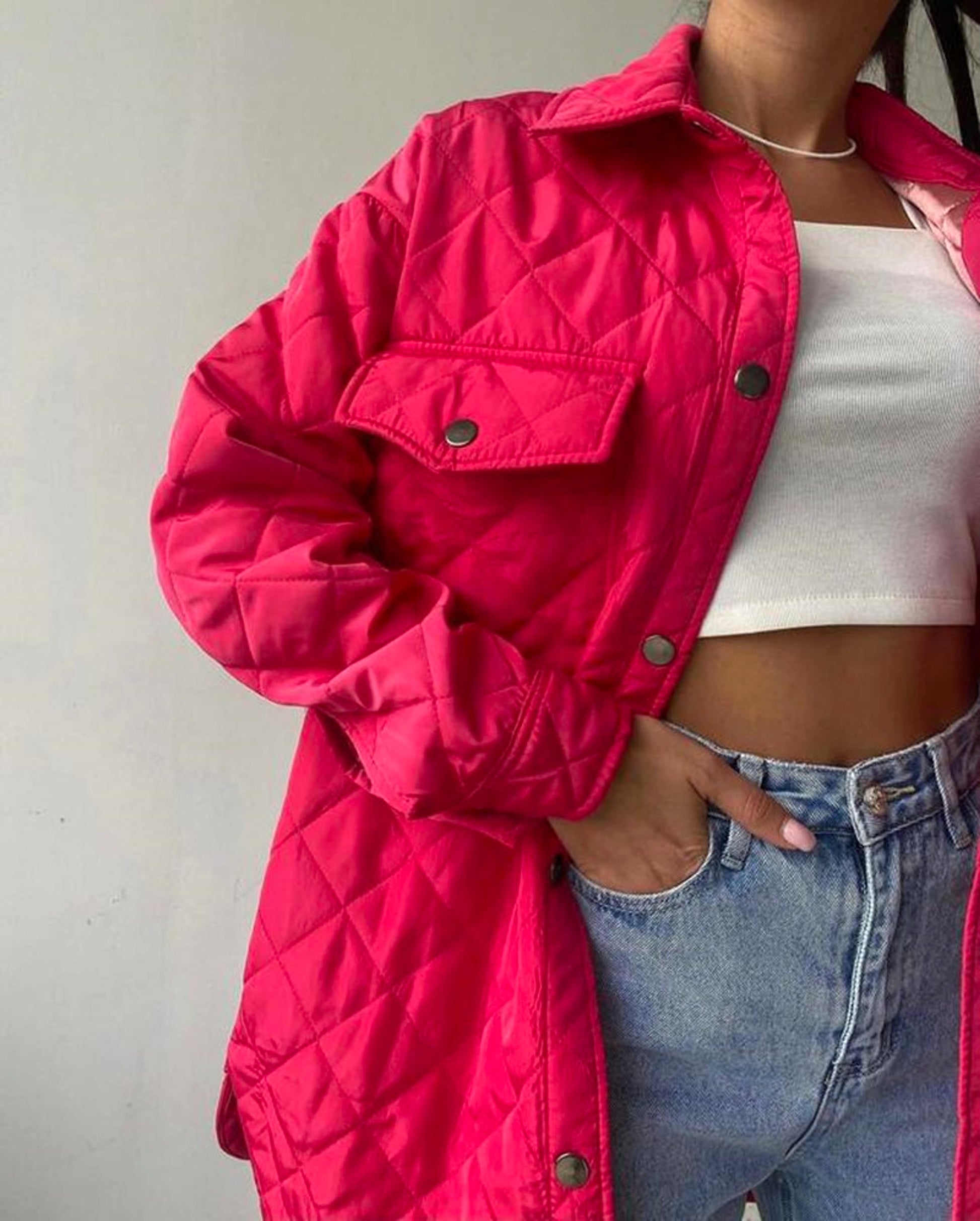 A.1 Women Rhombus Cotton-padded Jacket - enhanced image 19