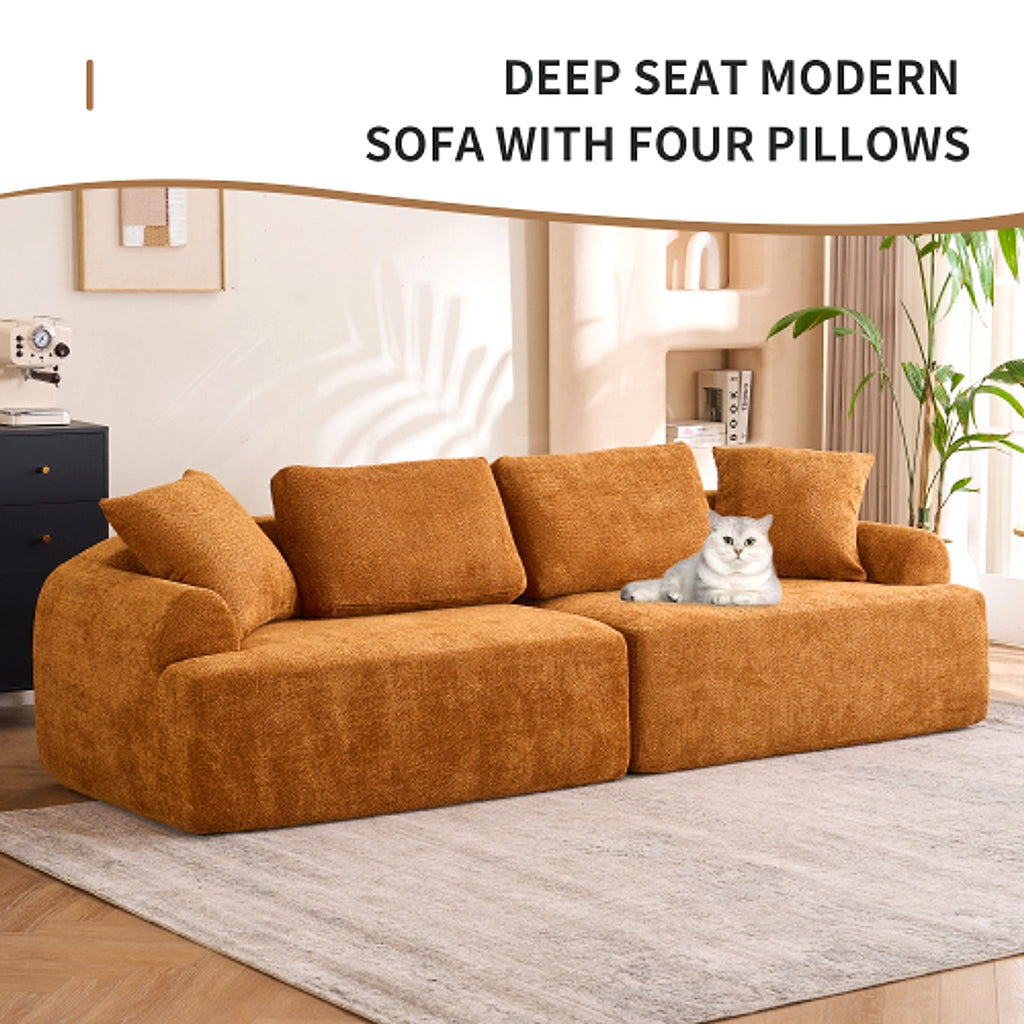 LuxeLiving™ – 4‑Seater Compression Sofa with Pillows (US Warehouse) - enhanced image 20