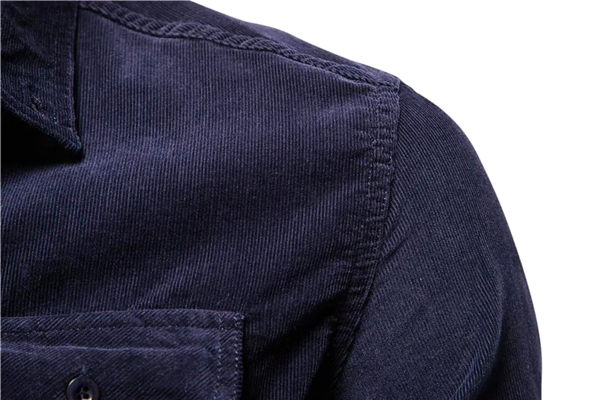 Men DressShirt College Tops Longsleeve Blue - enhanced image 20