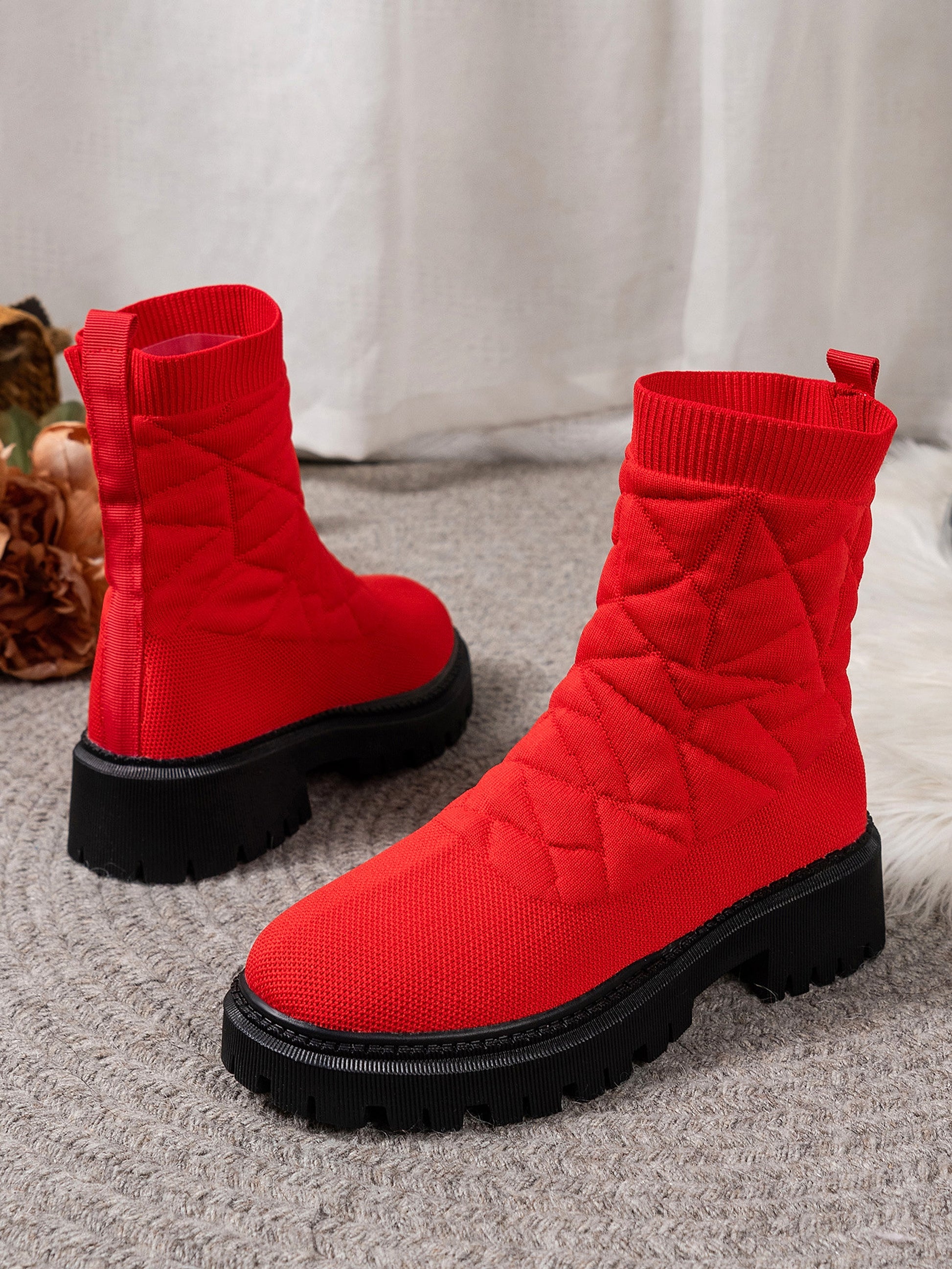 New Women's Flying Woven Sports Short Boots Women - enhanced image 20