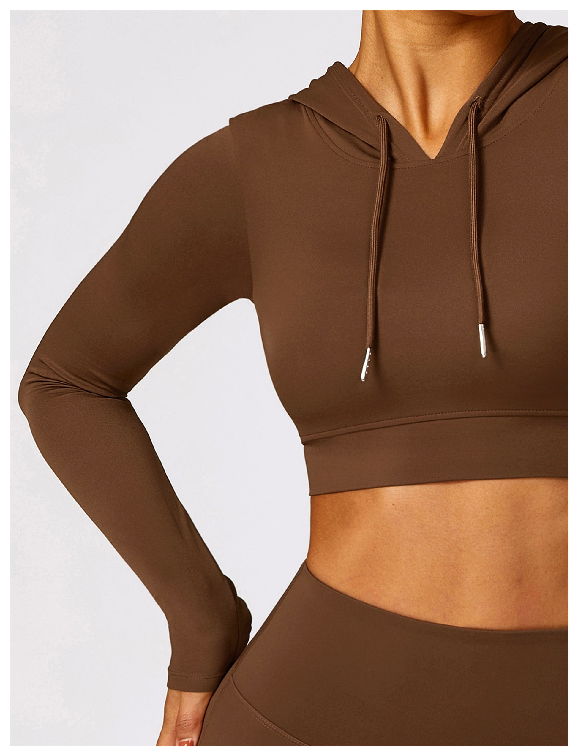 Outdoor Running Hooded Top Yoga Leggings - enhanced image 20