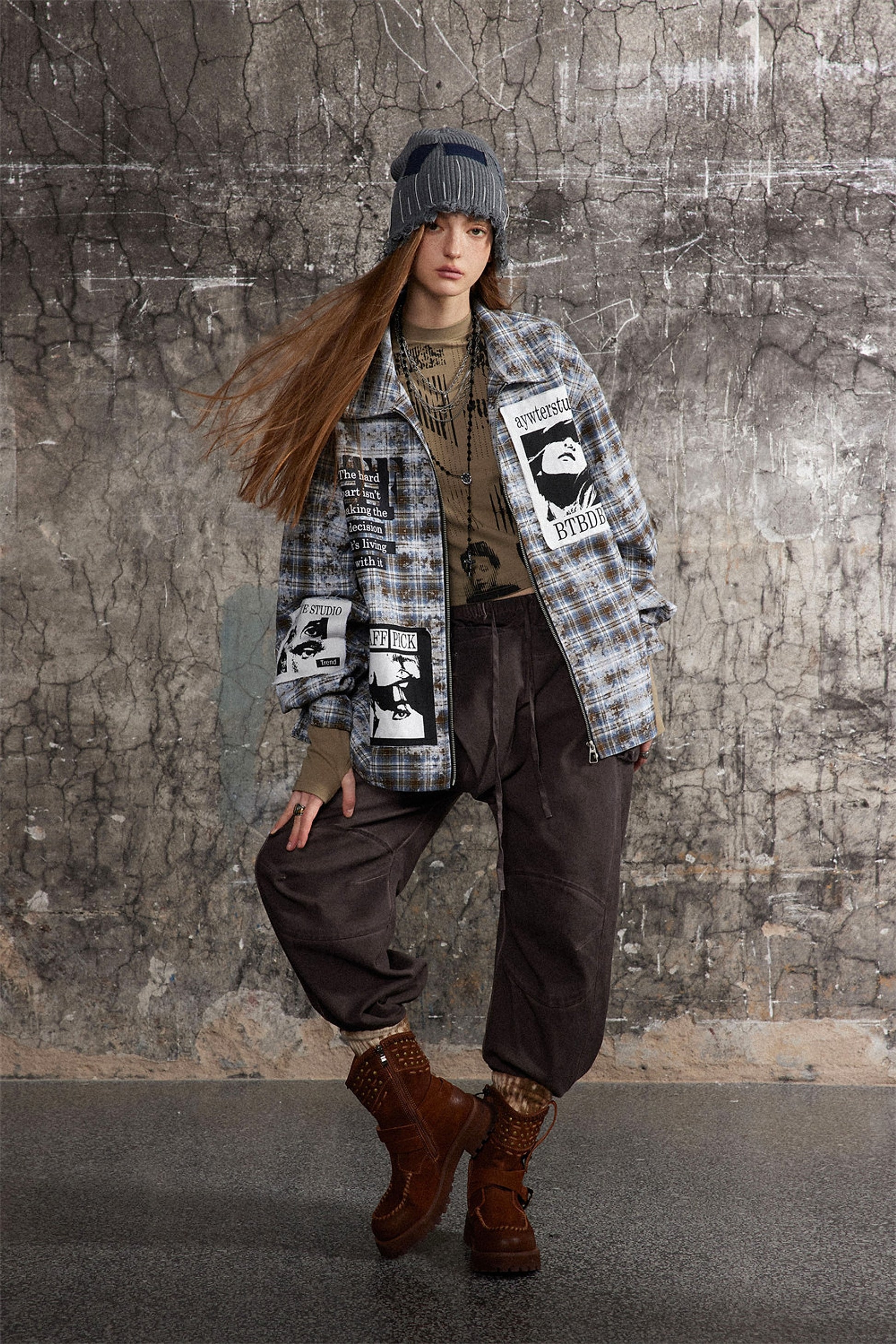 Plaid DressShirt For Women - enhanced image 20