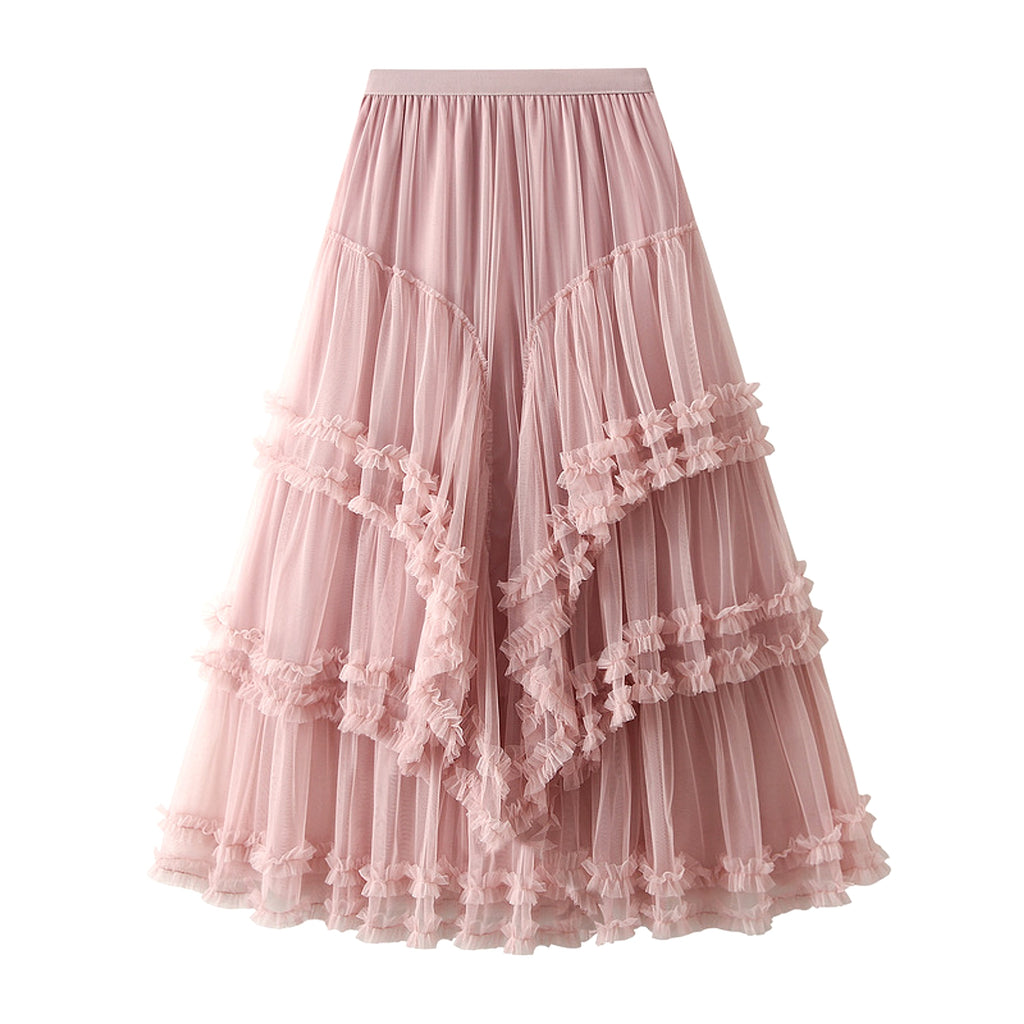 Slimming Multi-layer High-grade Gauze Skirt High-grade Skirt - enhanced image 20