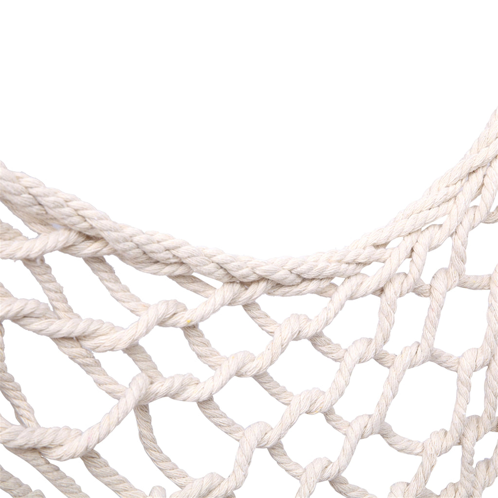 SolunaWeave™ – Cotton Rope Hanging Chair (Beige) - enhanced image 20