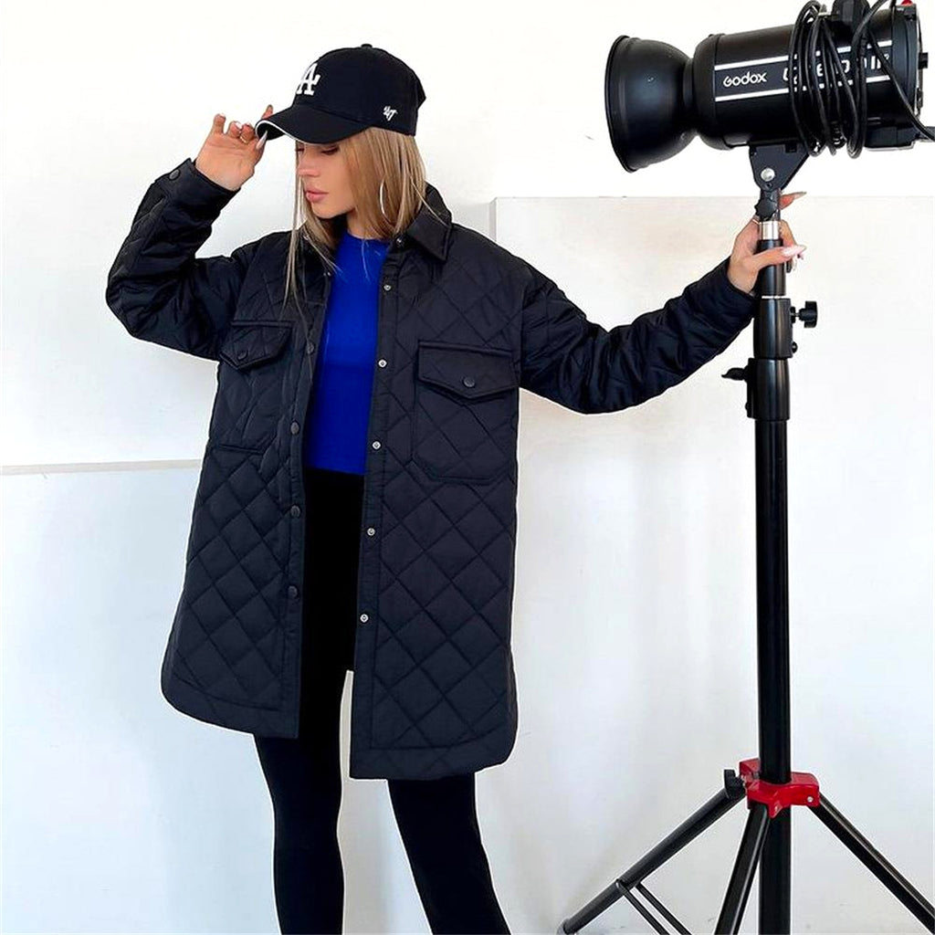 A.1 Women Rhombus Cotton-padded Jacket - enhanced image 20