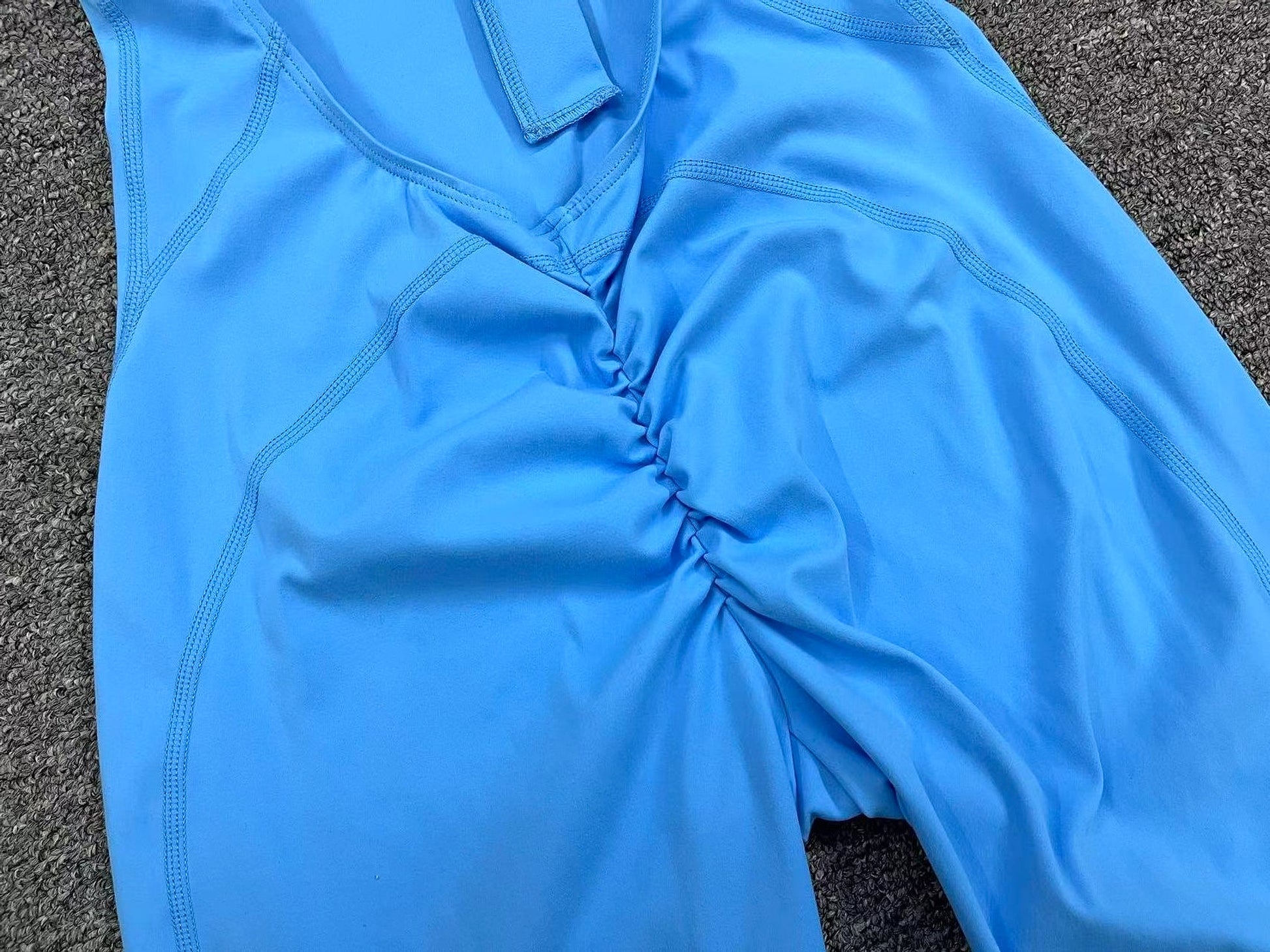 A1. Zippered Yoga Fitness Shorts Jumpsuit Leggings - enhanced image 20